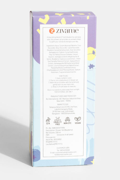 Zivame Blueberry Smash Shower Gel - 200ml — image 4